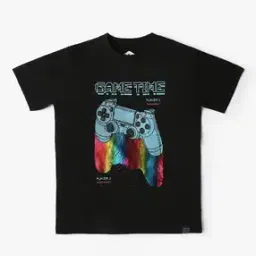 Boys Graphic Print Regular Fit Crew-Neck T-Shirt-picture-41