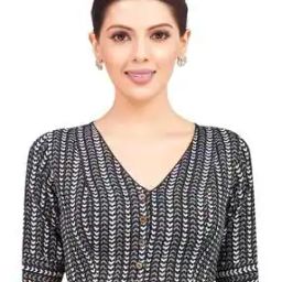 Women Printed Front-Open Blouse-image-45