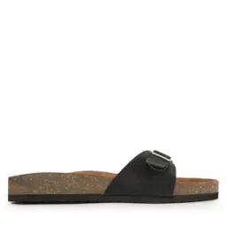 Women Slip-On Flat Sandals with Metal Accent-image-110