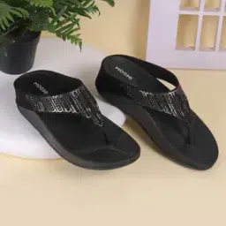 Women Embellished Thong-Strap Flip-Flops-53