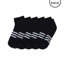 Men Pack of 5 Striped No-Show Socks-image-26