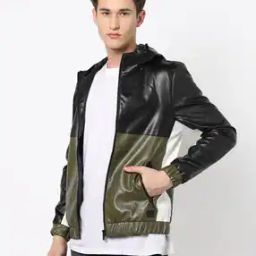 Colourblock Zip-Front Hooded Jacket-picture-18