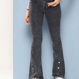 Girls Bootcut Jeans with Insert Pockets-image-69