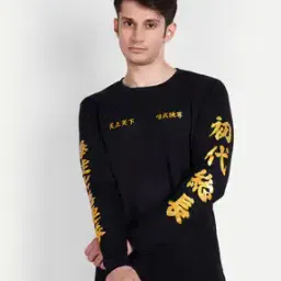 Typographic Print Crew-Neck T-Shirt-51