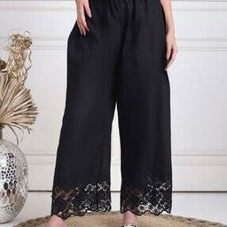 Women Regular Fit Embroidered Palazzos-picture-34