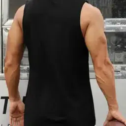 Logo Print Sleeveless Vest-image-47