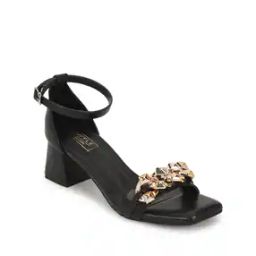 Open-Toe Slip-On Heeled Sandals-image-31