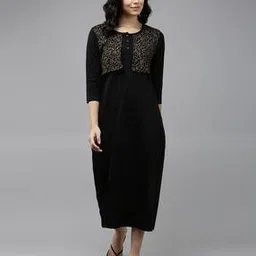 kryptic Women Printed Round-Neck Nightie-picture-30