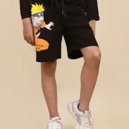 Boys Graphic Print Regular Fit Shorts-image-75