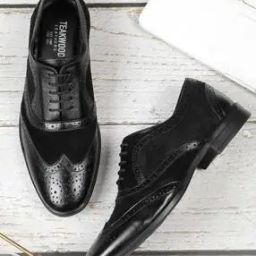 Men Perforated Oxfords with Lace-Fastening-image-49