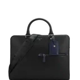 Men Logo Print Laptop Bag with Adjustable Strap-image-32