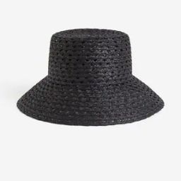 Women Straw Bucket Hat-13
