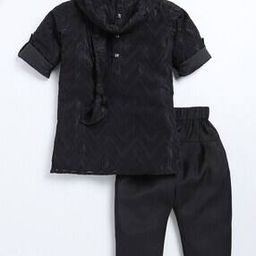 Boys Embellished Kurta Pyjama Set-picture-21