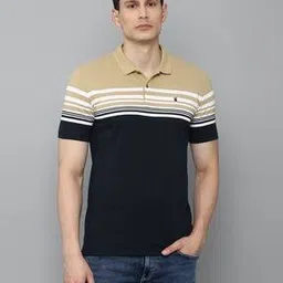 louis philippe Striped Slim Fit Polo T-Shirt-picture-22