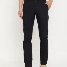 Men Regular Fit Flat-Front Trousers-image-33