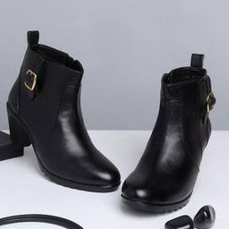 elle Women Ankle-Length Slip-On Boots-picture-31