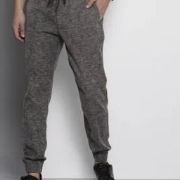 Heathered Slim Fit Flat-Front Joggers-image-7