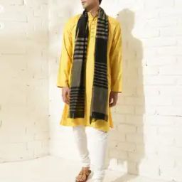 Men Striped Cotton Silk Stole-picture-16