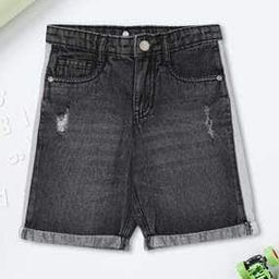 Boys Washed Distressed Shorts-picture-23