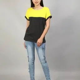 sillyboom Women Colourblock Relaxed Fit T-Shirt-picture-28