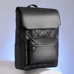 Men Quilted Laptop Back Pack with Zip-Closure-15
