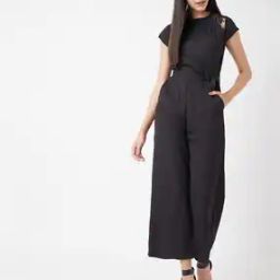 Jumpsuit with Waist Tie-Up Detail-picture-10
