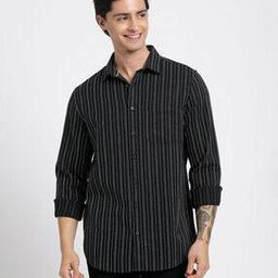 Men Striped Tailored Fit Shirt-image-4