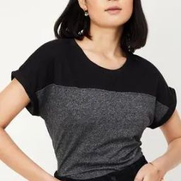 Women Colourblock Regular Fit Round-Neck T-Shirt-image-18