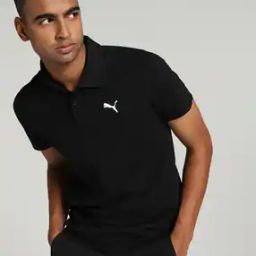 Slim Fit Polo T-Shirt with Logo Print-picture-24