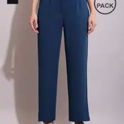 Pack of 2 Women Relaxed Fit Trousers-image-52