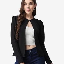 Front-Open Shrug with Pearl Button Loop Closure-5