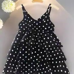 Girls Polka-dot A-line Dress-3
