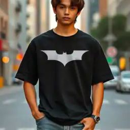Men Typographic Print Loose Fit Crew-Neck T-Shirt-image-70