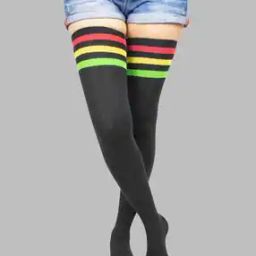 Women Striped Knee-High Stockings-image-83