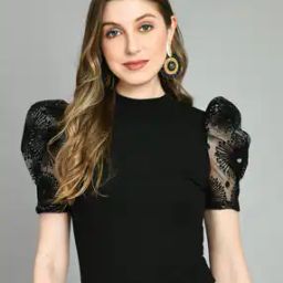 Women Regular Fit Top with Short Sleeves-image-126