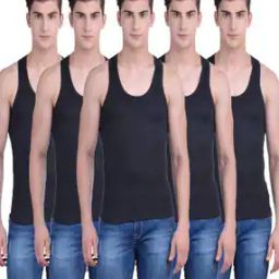Pack of 5 Round-Neck Vests-image-72