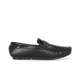 azzaro black Men Slip-On Loafers with Metal Accent-picture-23