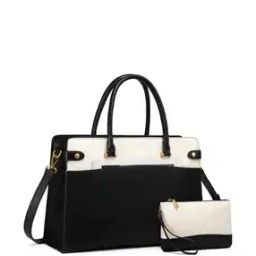 Women Logo Embossed Shoulder Bag with Double Handle-image-75