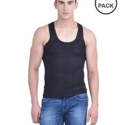 Pack of 5 Men Solid Cotton Vest-image-19