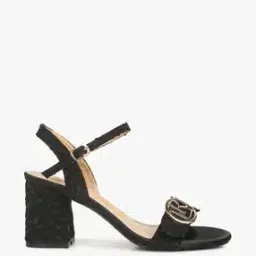 Open-Toe Chunky Heeled Sandals-16