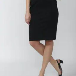 Pencil Skirt with Back Zip Closure-image-38
