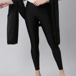 Slim Fit Leggings with Stole-image-17