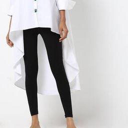 de moza Mid-Calf Length Leggings with Elasticated Waistband-picture-7