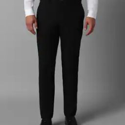 Men Slim Fit Flat-Front Trousers-picture-23