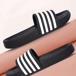 aadi Men Striped Slides Flip Flops image 1