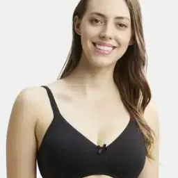 1722 Wirefree Non-Padded Super Combed Cotton Elastane Stretch Medium Coverage Everyday Bra with Concealed Shaper Panel and Adjustable Straps-picture-46