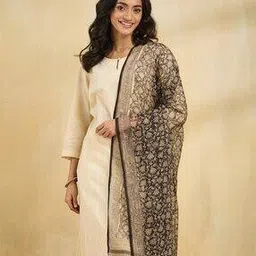 Women Cotton Silk Printed Dupatta       -image-14