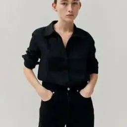 h&m Women Linen Shirt-picture-36