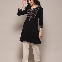 biba Women Embroidered A-Line Kurta-picture-48