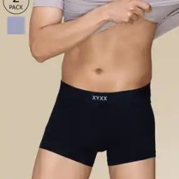 Pack of 2 Trunks with Logo Waistband-image-42